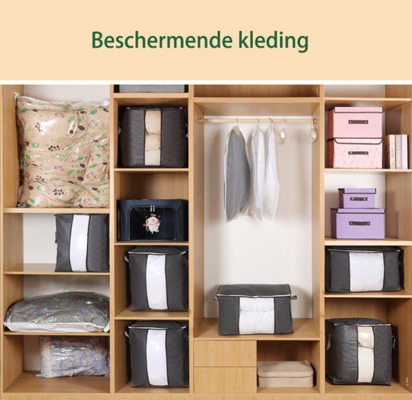 Opbergtas hoog voor dekbed en kleding 48x50x28cm - Afbeelding 6