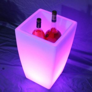 LED Verlichte ijsemmer, RGB kleuren met afstandbediening