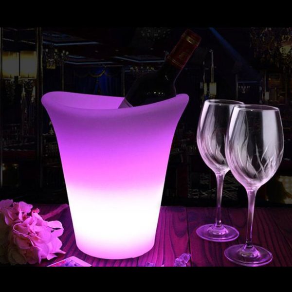 LED Verlichte wijnkoeler, RGB kleuren met afstandbediening - Afbeelding 3