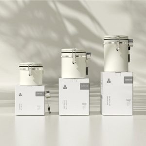 Vacuüm sluitende opbergpot met CO2 uitlaatventiel zwart/wit