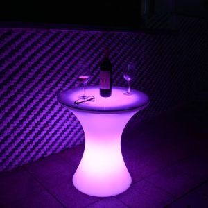 LED Verlichte bijzettafel, RGB kleuren met afstandbediening