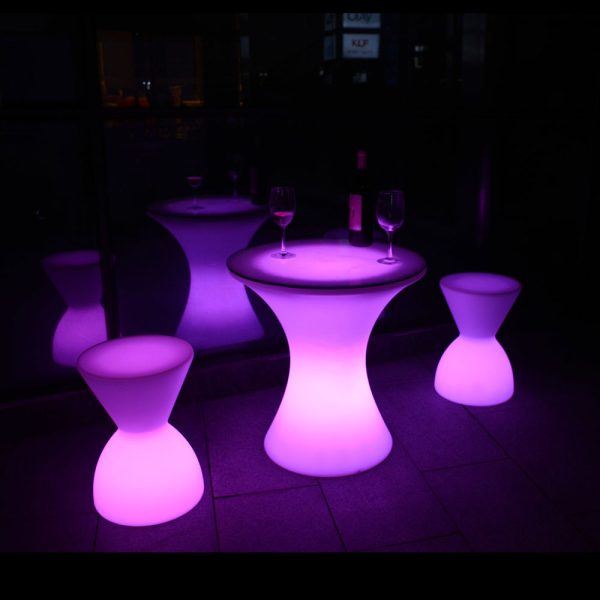LED Verlichte bijzettafel, RGB kleuren met afstandbediening - Afbeelding 5