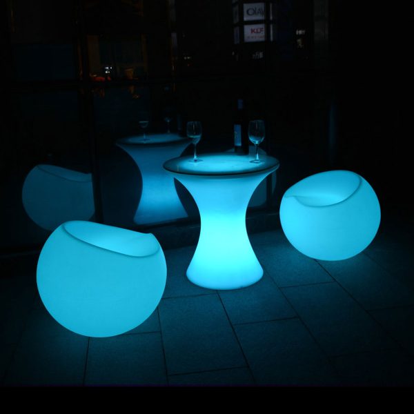 LED Verlichte bijzettafel, RGB kleuren met afstandbediening - Afbeelding 3