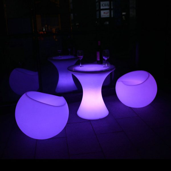 LED Verlichte bijzettafel, RGB kleuren met afstandbediening - Afbeelding 4