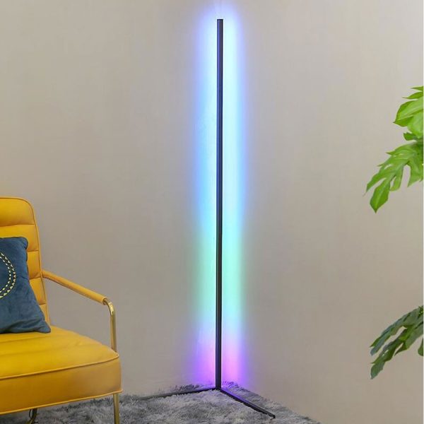 LED Hoeklamp, RGB kleuren dimbaar met afstandbediening - Afbeelding 2