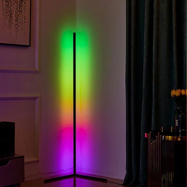 LED Hoeklamp, RGB kleuren dimbaar met afstandbediening - Afbeelding 6