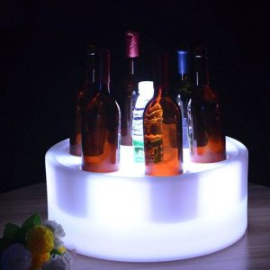 LED Verlichte flessenkoeler, RGB kleuren met afstandhediening