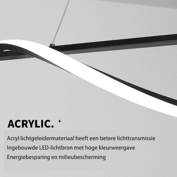 Moderne LED Tafel hanglamp, 100cm lang met 23w vermogen - Afbeelding 5