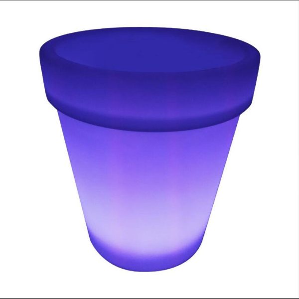 LED Verlichte bloempot groot, RGB kleuren met afstandsbediening - Afbeelding 5