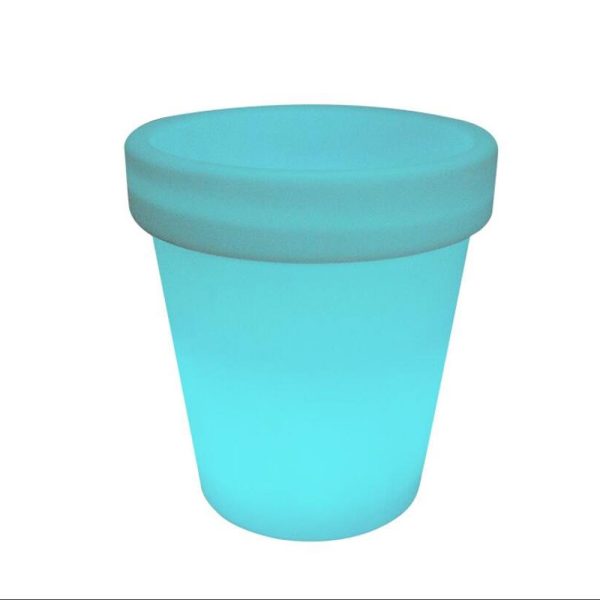 LED Verlichte bloempot groot, RGB kleuren met afstandsbediening - Afbeelding 4