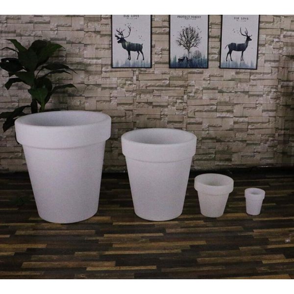LED Verlichte bloempot klein, RGB kleuren met afstandsbediening - Afbeelding 2