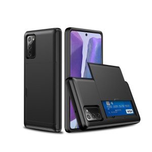 Kaarthouder telefoonhoes voor iPhone & Samsung modellen blauw/groen/roze/zwart