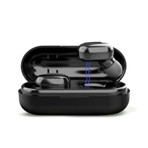 In-ear draadloze oordopjes zwart met TWS Bluetooth