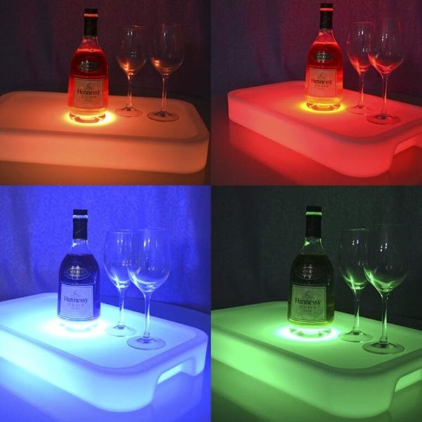 LED Verlicht dienblad, RGB kleuren met afstandbediening - Afbeelding 3