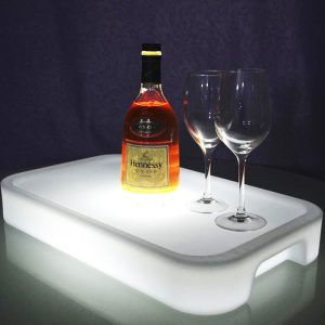 LED Verlicht dienblad, RGB kleuren met afstandbediening