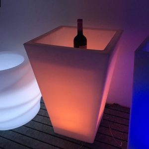 LED Verlichte bloempot, RGB kleuren met afstandbediening