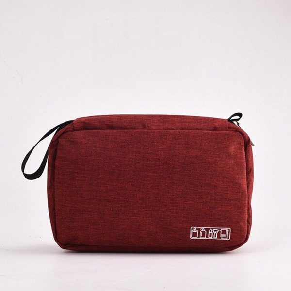 Ophangbare toilet/reistas met haak paars/rood/roze/zwart/blauw - Afbeelding 6
