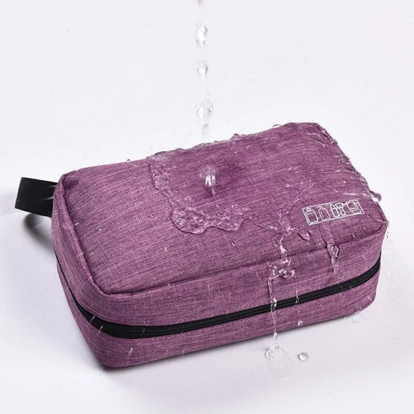 Ophangbare toilet/reistas met haak paars/rood/roze/zwart/blauw - Afbeelding 14