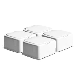 4x Vierkant organizer opbergbakjes