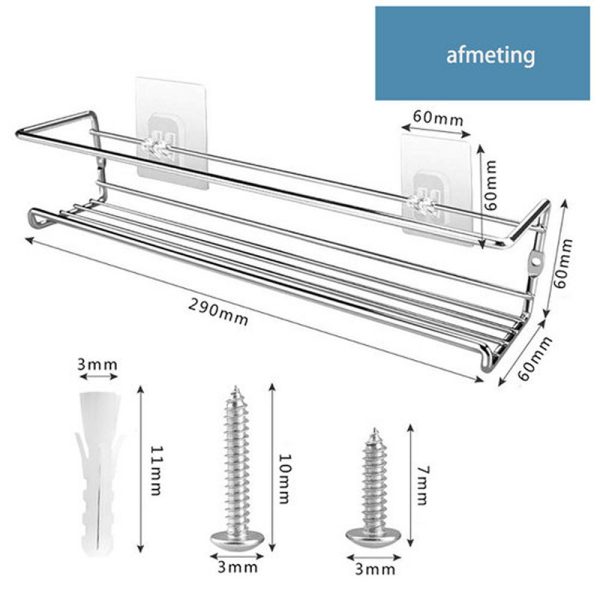 4x Ophangbaar metalen kruidenrek Zwart - Afbeelding 4