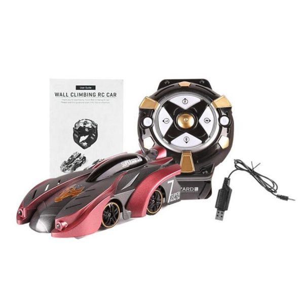 2.4G bestuurbare stunt auto met horlogo remote blauw - rood - Afbeelding 12