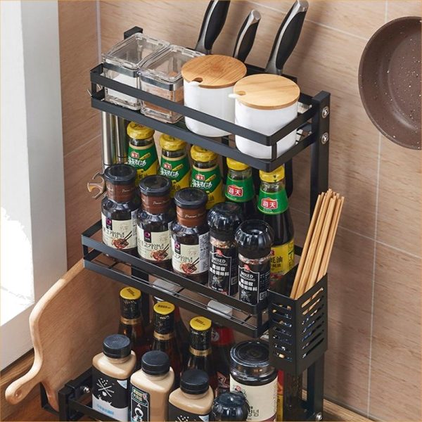Kruidenrek 3-laags, Keukenrek, Opbergrek, Keuken Organizer - Afbeelding 6