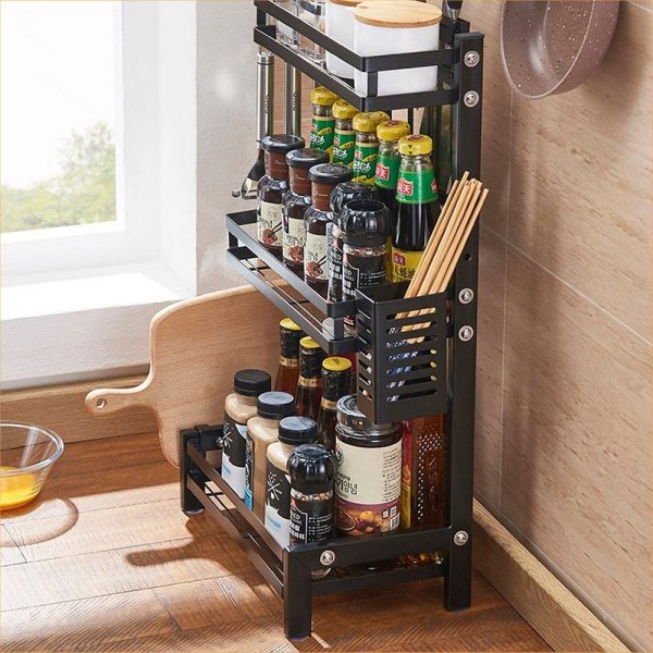 Kruidenrek 3-laags, Keukenrek, Opbergrek, Keuken Organizer - Afbeelding 7