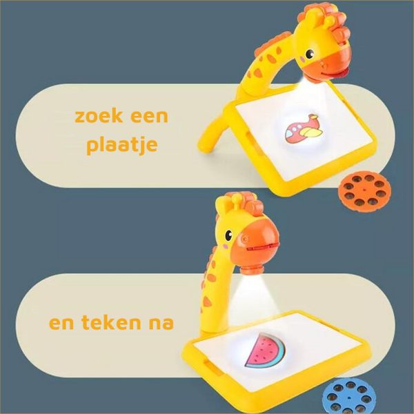 Melili Giraffe Projectie Tekentafel met 21 verschillende afbeeldingen - Afbeelding 6
