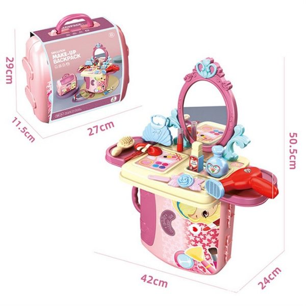 Leuke Speelgoed Make-up set (simulatie) in koffer met draagriem voor kinderen vanaf 3 jaar - Afbeelding 4