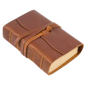 Zeer Luxe Dagboek, Note Book echt leer