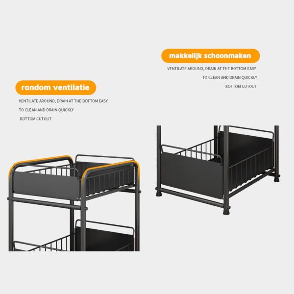 Melili Keukenrek - Opbergrek - Aanrecht Organizer - Keukenkast organizer - Afbeelding 7