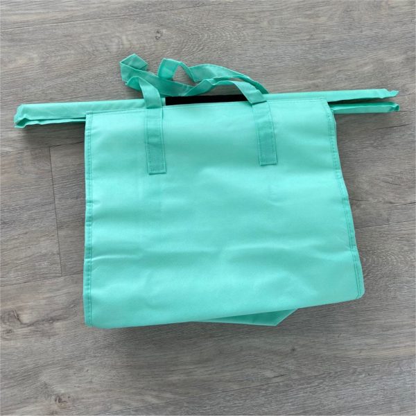 4 x Winkelwagen boodschappentas in diverse kleuren met koeltas - Afbeelding 3