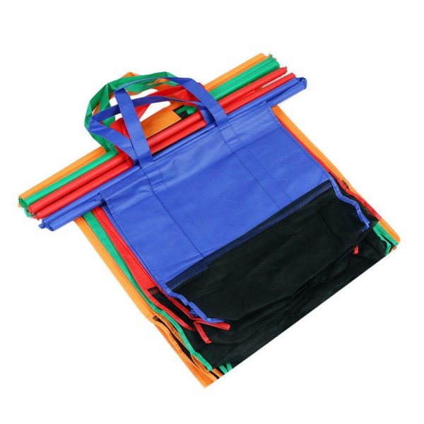 4 x Winkelwagen boodschappentas in diverse kleuren zonder koeltas - Afbeelding 4