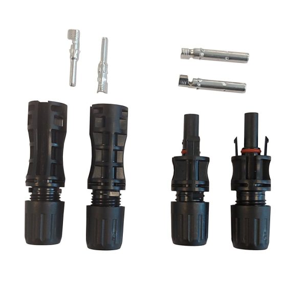 Zonnepaneel MC4 male - female connector set 4 stuks - Afbeelding 4