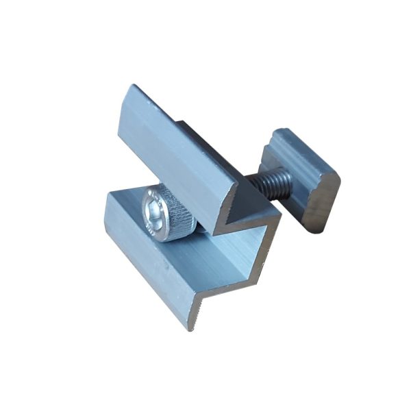 Rail PV middenklem 35mm SUS304 M8x25 AL6005 L40mm