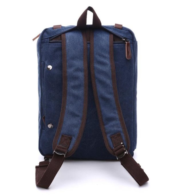 Computer tas-laptoptas-travel tas donkerblauw-multifuntionele tas-laptop rugzak-laptoptas 3-in-1 Rugtas - Rugzak - Schoudertas - Schooltas-boektas-Voor 17,3-inch laptop formaat - Afbeelding 3