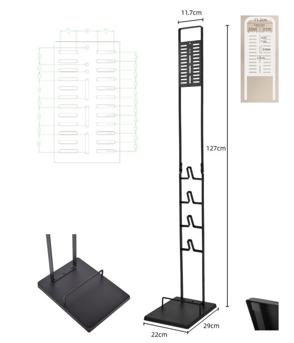 Stofzuiger Opbergrek - Dyson Rek - Dyson Essentials - Stofzuiger organizer - Dyson Opbergrek-Organizer stofzuiger - Dyson Accesoires - Cordless Vacuum Stand Stofzuiger Opbergrek Zwart - Afbeelding 5