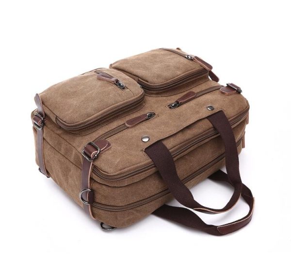 computer tas-laptoptas-travel tas-multifuntionele tas-laptop rugzak-laptoptas 3-in-1 Rugtas - Rugzak - Schoudertas - Voor 17,3-inch laptop formaat - Afbeelding 7