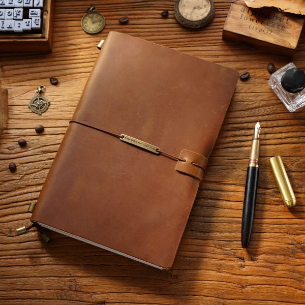 Luxe Dagboek-Leren notitieboek-dagboek- handgemaakt- 165*115mm levensboom- reisdagboek-vintage schetsboek voor mannen en vrouwen-antiek