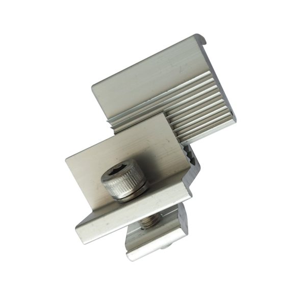 Zonnepaneel Rail PV eindklem verstelbaar 30-50mm SUS304 M8x25 AL6005 L40mm - Afbeelding 6