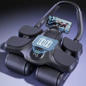 U.ABS Ab trainer 4 -Luxe Abdominal Roller-Buikwiel met 4 wielen-Fitnesswielen-buikspierwiel-Ab wheel-Automatic Rebound-Abdominal-Rebound voor ABS- Abdominal Roller-Training Abdominal-Buikspiertrainer
