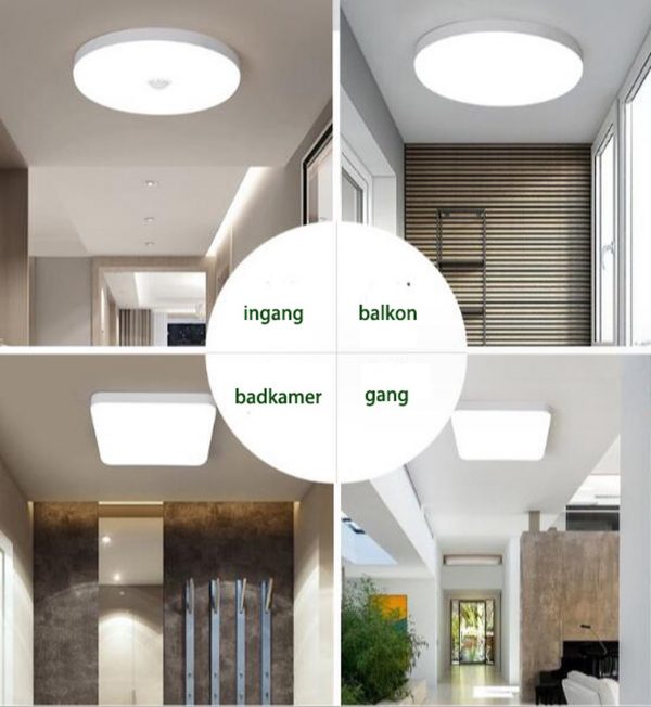 MELILI LED badkamer lamp-vierkant LED waterdicht lamp-IP56 LED balkon lamp-LED plafondlamp-LED verlichting -LED tuin verlichting-LED tuin lamp-LED buiten lamp-square - Afbeelding 5