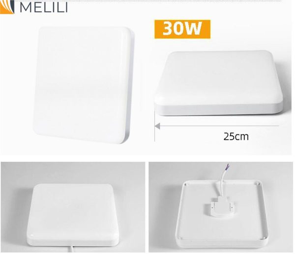 MELILI LED badkamer lamp-vierkant LED waterdicht lamp-IP56 LED balkon lamp-LED plafondlamp-LED verlichting -LED tuin verlichting-LED tuin lamp-LED buiten lamp-square - Afbeelding 3