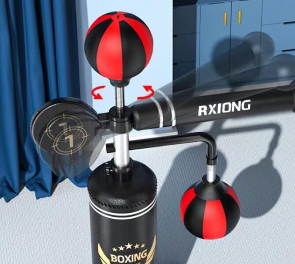 Boxing Boksbal- Reflextrainer-Reactievermogen- Ontwijkstang- Professionele boksbal- Verstelbaar op verschillende hoogtes- Reflexstang- Boksballen-Boksbal Staand- Bokspaal- Boksbal op Voet. Boksstandaard boksbal boksset - Afbeelding 4