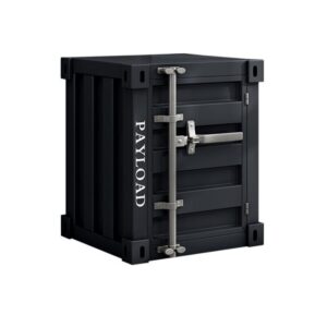 Handgemaakte Metalen Kunst nachtkastje- bijzondere nachtkastje-Container industriële nachtkastje - opbergplank met metalen frame- zwart- uniek kerst cadeau