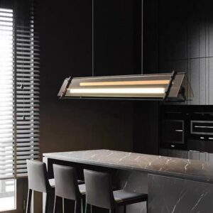 LED Plafondlamp - Luxe Industriële eetkamer hanglamp - kunst kroonluchter - driehoek 1m -3000k - eetkamer LED lamp - Plafondlamp - Plafonniere lamp - LED Chandelier