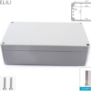 Kabeldoos waterdicht IP66-200*120*75mm - 1 stuk Lasdoos - Installatiekast - Elektronische Behuizing Doos Aansluitdoos- Hoogwaardig ABS-materiaal-Aansluitdoos opbouw-kabeldoos Buitenbehuizing-projectbehuizing